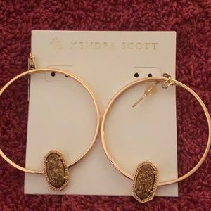 Rose gold and brown druzy Elora